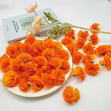 Artistic Silk Marigold Flowers for Celebrations and Decor