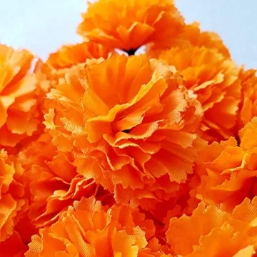 Artistic Silk Marigold Flowers for Celebrations and Decor