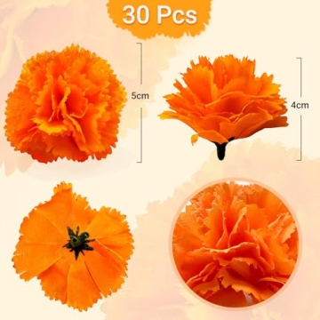 Artistic Silk Marigold Flowers for Celebrations and Decor