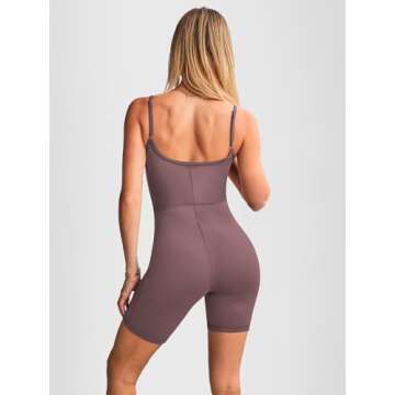 AUTOMET Jumpsuits for Women One Piece Rompers Sexy Shorts Bodysuits Workout Sets Fashion Clothes Sum...