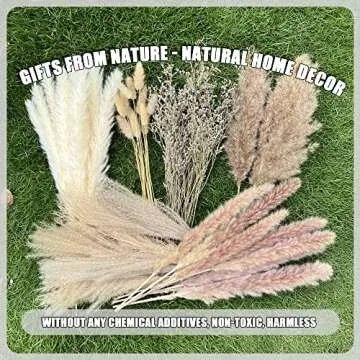Elegant 100Pcs Pampas Grass for Boho Home Decor