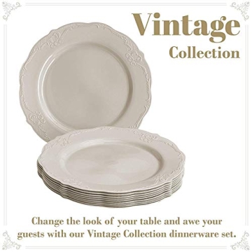Elegant Silver Spoons Party Disposable Dinnerware Set