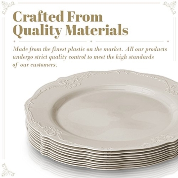 Elegant Silver Spoons Party Disposable Dinnerware Set