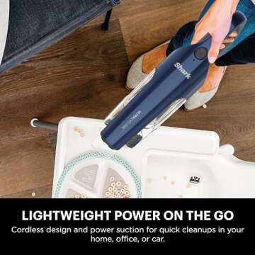 Shark CH964AMZ 2-in-1 Cordless & Handheld Vacuum Ultracyclone System, Ultra-Lightweight and Portable...