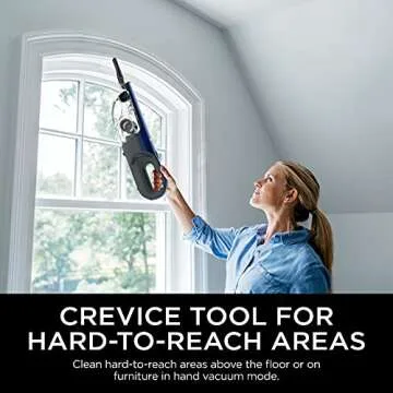 Shark CH964AMZ 2-in-1 Cordless & Handheld Vacuum Ultracyclone System, Ultra-Lightweight and Portable for Car and Home, Washable Filter, XL Dust Cup, Crevice Tool & Scrubbing Brush, Blue