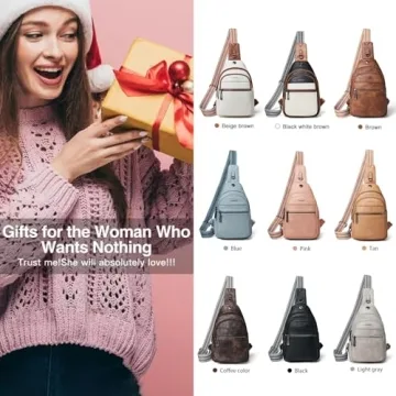 LATMAP Sling Bag for Men Women Crossbody Fanny Pack