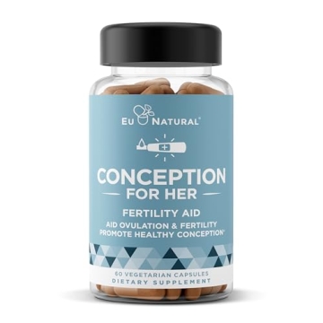 Conception Fertility Supplements for Women – Ovulation & Hormonal Support – 60 Vegetarian Soft C...