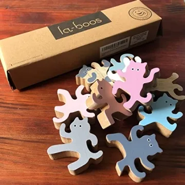 Kung Fu Cat Stacking Toy - Fun Wooden Playset for All Ages