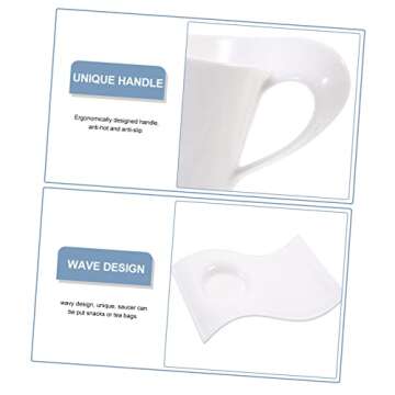 GOOHOCHY Bone China Coffee Mugs - Stylish Ceramic Milk Cups