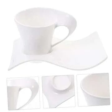 GOOHOCHY Bone China Coffee Mugs - Stylish Ceramic Milk Cups