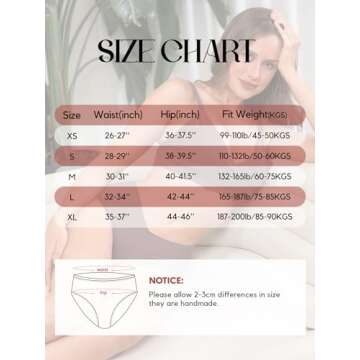 GNEPH Women's Seamless Cheeky High Waisted Underwear Comfortable Full Coverage No-Show Bikini 6PACK Stylish Panties for Women (G855XL-2Dark)