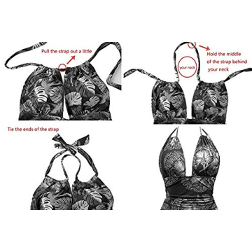 Chic Maternity Swimsuit Stylish One Piece Wine Red