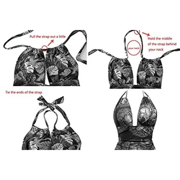 Chic Maternity Swimsuit Stylish One Piece Wine Red