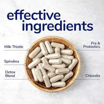 her own Cleanse, Gentle Detox, Supports Healthy Gut, Ocean Algae Cleanse, Prebiotic/Probiotic Blend, Cleansing Herbal Blend, Gluten and Soy Free, Vegan, 60 Capsules, 30 Servings, Multicolor