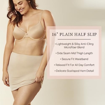 Jones New York Women's Half Slip, Black, Small