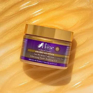 The Mane Choice Ancient Egyptian Anti-Breakage & Repair 24 Karat Gold Twisting Hair Gel, Definition & Shine Braid Gel for Dry, Damaged, Color or Chemically-Treated Hair, Fights Split Ends, 12 Oz