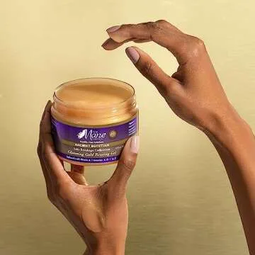 The Mane Choice Ancient Egyptian Anti-Breakage & Repair 24 Karat Gold Twisting Hair Gel, Definition & Shine Braid Gel for Dry, Damaged, Color or Chemically-Treated Hair, Fights Split Ends, 12 Oz
