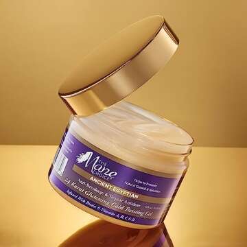 The Mane Choice Ancient Egyptian Anti-Breakage & Repair 24 Karat Gold Twisting Hair Gel, Definition & Shine Braid Gel for Dry, Damaged, Color or Chemically-Treated Hair, Fights Split Ends, 12 Oz