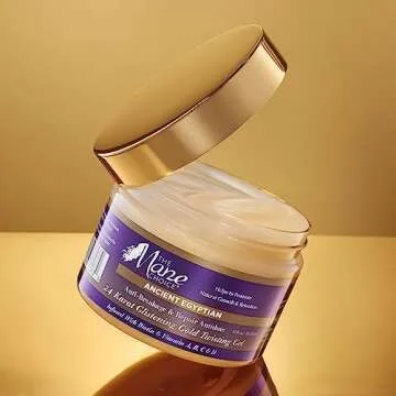 The Mane Choice Ancient Egyptian Anti-Breakage & Repair 24 Karat Gold Twisting Hair Gel, Definition & Shine Braid Gel for Dry, Damaged, Color or Chemically-Treated Hair, Fights Split Ends, 12 Oz