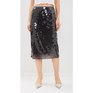 WAYF Women's All That Glitters Midi Skirt - Elegant & Versatile