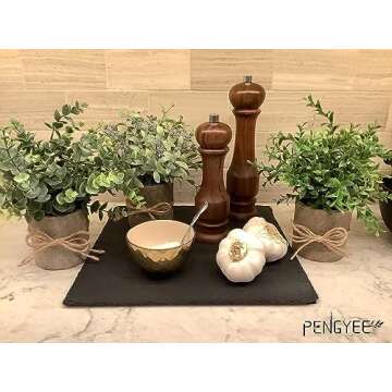 PENGYEE 3 Pack Small Fake Plants for Room Decor, Fake Eucalyptus Plants Decor, Small Artificial Plants Indoor for Home Kitchen Bathroom Farmhouse Office Decor