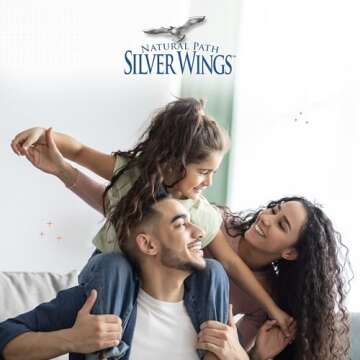 Natural Path Silver Wings Colloidal Silver Liquid - Enhanced Immune Support Supplement - 250ppm (1250mcg) - 4oz Dropper