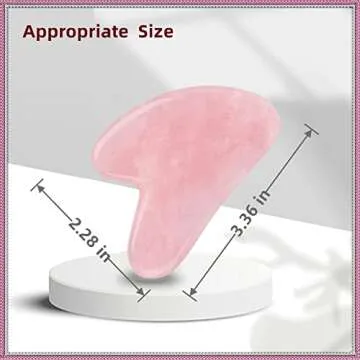 ROISOOT Rose Quartz Gua Sha Tool for Glowing Skin