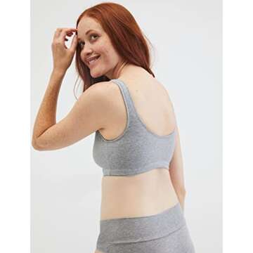 Motherhood Maternity Women's Wrap Front Nursing Sleep Bra, Grey,Large