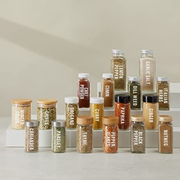 Talented Kitchen 134 Preprinted Spice Labels for Organization