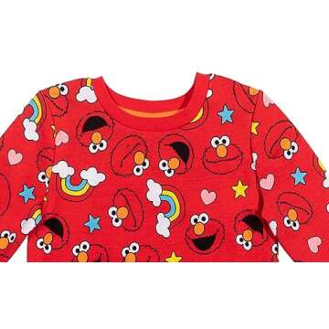 Sesame Street Elmo Infant Baby Girls Sweatshirt Red 18 Months