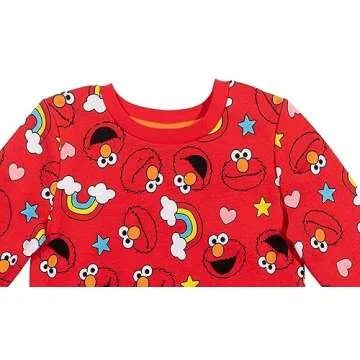 Sesame Street Elmo Infant Baby Girls Sweatshirt Red 18 Months