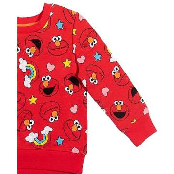 Sesame Street Elmo Infant Baby Girls Sweatshirt Red 18 Months