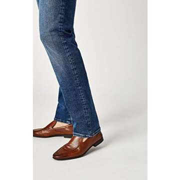 Mavi Zach Men's Straight Leg Sustainable Jeans for Comfort
