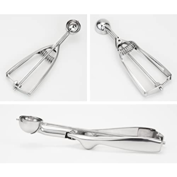 Solula 18/8 Stainless Steel Small Ice Cream Scoop