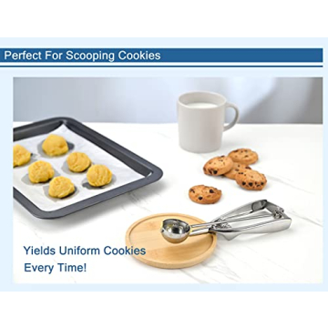 Solula 18/8 Stainless Steel Small Ice Cream Scoop