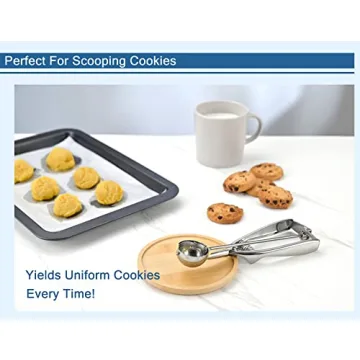 Solula 18/8 Stainless Steel Small Ice Cream Scoop