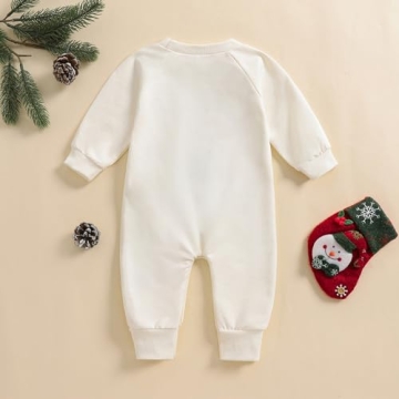 YOKJZJD Newborn My 1st Christmas Outfit Long Sleeve