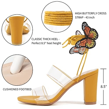 Stylish Aomigoct Butterfly Heels for Women