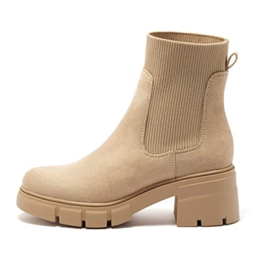 Stylish REDTOP Elastic Chelsea Boots for Women