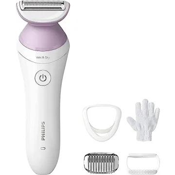 Philips Lady Shaver Series 6000 - Gentle, Cordless, 4 Accessories