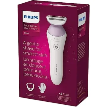 Philips Lady Shaver 6000 Cordless with 4 Accessories