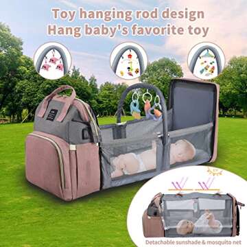 ANWTOTU Diaper Bag with Changing Station,Diaper Bag Backpack,Girl Boy Diaper Bag,Large Capacity,900d...