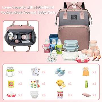 Stylish ANWTOTU Diaper Bag Backpack for New Parents