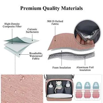 Stylish ANWTOTU Diaper Bag Backpack for New Parents