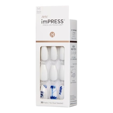KISS imPRESS Press-On Nails, Tye Dye, 30 Stylish Nails