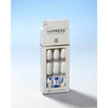 KISS imPRESS Press-On Nails, Tye Dye, 30 Stylish Nails