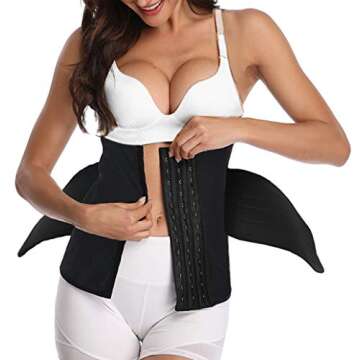 TELALEO Neoprene Sweat Waist Trainer for Weight Loss