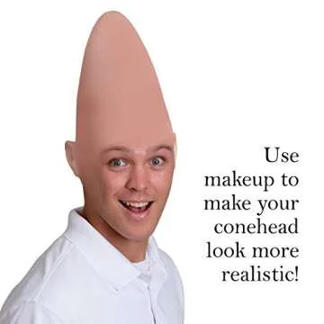 Skeleteen Alien Cone Bald Head for Fun Parties and Costumes