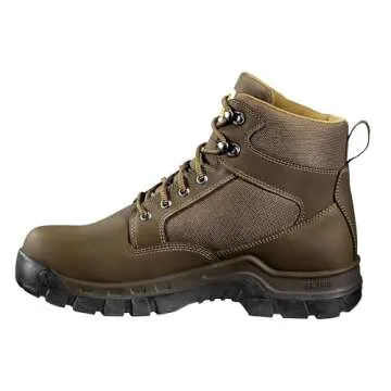 Carhartt Men's Rugged Flex 6" Steel Toe Work Boot Construction, Dk Brown Leather & Synthetic, 11 Wide