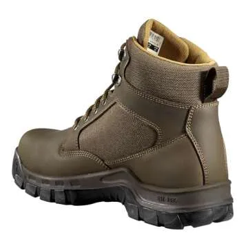 Carhartt Men's Rugged Flex 6" Steel Toe Work Boot Construction, Dk Brown Leather & Synthetic, 11 Wide